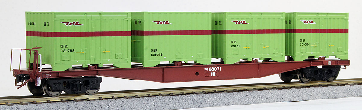 16番 国鉄 コキ5500形 コンテナ車 (27000～28554) 組立キット