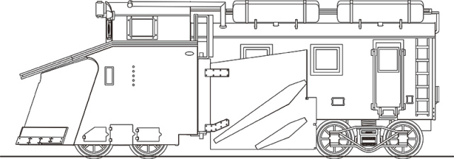 Nゲージ 国鉄 キ100形 ラッセル車 溶接車体タイプ 組立キット